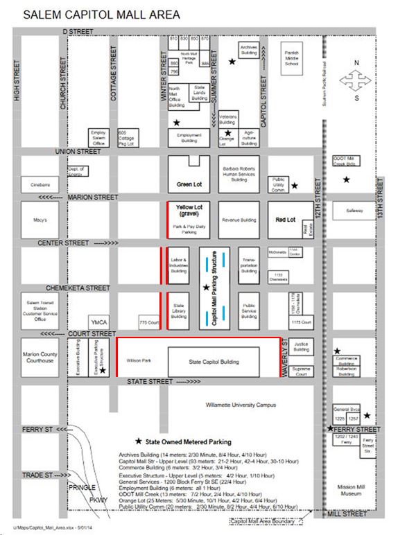 Oregon State University Map Parking